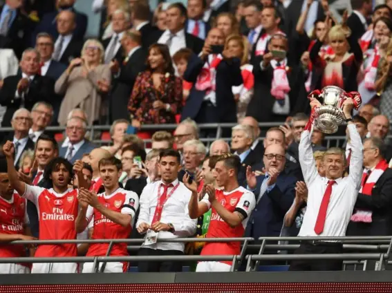  ??  ?? Arsène Wenger described the win as one of the proudest days of his long Arsenal career (Getty)