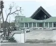  ?? CRAIG ZAVITZ/SPECIAL TO POSTMEDIA NEWS ?? A church in Providenci­ales, Turks and Caicos Islands in the aftermath of Hurricane Irma.