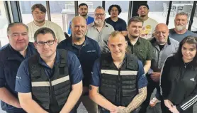  ?? ENVIRONMEN­T
CANTERBURY ?? The regional council says the new team are not security guards, but two members of the team are pictured here in stab-proof vests.