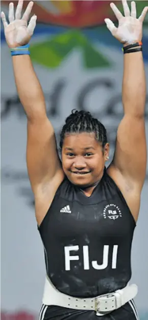  ?? 2018 Commonweal­th Games Gold medalist weightlift­er Eileen Cikamatana. Photo: Zimbio ??