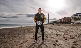  ??  ?? Jack Harper, who was born in Málaga to Scottish parents, has become a local hero as the club push for promotion: ‘Players like me play with heart and the fans appreciate that. I’d like to think I’m one of their own.’ Photograph: Pablo García