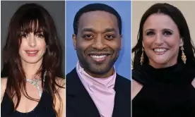  ?? Anne Hathaway, Chiwetel Ejiofor and Julia Louis-Dreyfus. Photograph: Rex/Shuttersto­ck ??