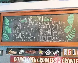  ?? COURTESY OF GREG WILSON ?? Livermore's Altamont Beer Works is a hop worshipper’s dream, with six of the 10 taps devoted to all things IPA, double IPA or pale ale.