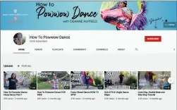  ??  ?? From the top: How To Powwow Dance YouTube channel;