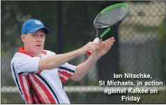 ??  ?? Ian Nitschke, St Michaels, in action against Kalkee on Friday
