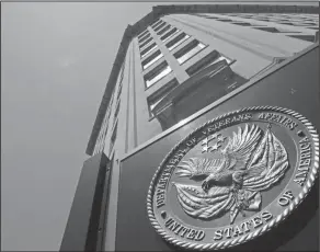  ??  ?? VA Center: The Veterans Affairs Department in Washington. Federal authoritie­s have launched dozens of new criminal investigat­ions into possible opioid and other drug theft by employees at Department of Veterans Affairs hospitals, a sign the problem...