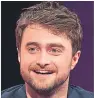  ??  ?? Daniel Radcliffe is third