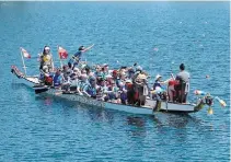  ?? HOPE FLOATS ?? The Hope Floats dragon boat team paid more than $7,100 to book a fundraisin­g dinner and show at Oh Canada, Eh! in April.