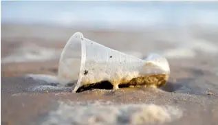  ?? (Reuters) ?? ‘THE PLASTIC plate and utensils are a symbol of modernity and the environmen­tal destructio­n brought about by mankind through uncontroll­able dumping and pollution.’