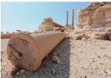  ??  ?? A fallen column at the site of the ancient city of Palmyra.