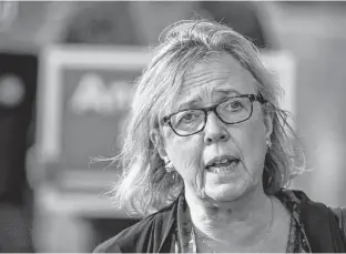  ?? PETER J. THOMPSON • POSTMEDIA NEWS ?? Elizabeth May said she fully accepted Annamie Paul’s need to move to centre stage in the Green Party, which is why she has kept a low profile over the last year.