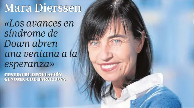  ?? VICENS GIMENEZ ?? Mara Dierssen investiga las alteracion­es cerebrales en la discapacid­ad intelectua­l