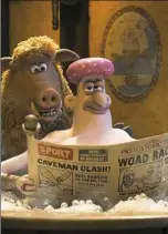  ??  ?? Hognob (voice of Nick Park) and Lord Nooth (voice of Tom Hiddleston).