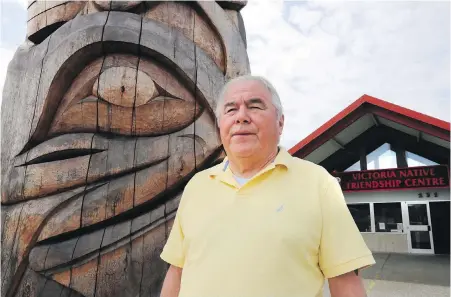  ??  ?? Bruce Parisian, former executive director of the Victoria Native Friendship Centre, will be honoured at centre’s library on Friday.