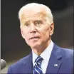  ?? Associated Press ?? Democratic presidenti­al candidate and former vice president Joe Biden speaks at a campaign event in Sumter, S.C., on Saturday.