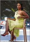  ?? EDUARDO MUNOZ ALVAREZ/ GETTY IMAGES ?? Omarosa Manigault-Newman waits to promote her new book on the “Today” show on Monday in New York. The former White House aide says she taped her firing process just to protect herself.