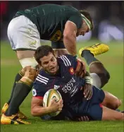  ?? (Photo AFP) ?? La dernière apparition de Brice Dulin en bleu date de juin . C’était contre les Springboks.