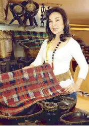  ?? ?? Woven into our heritage: According to Senator Legarda, traditiona­l textiles and the culture of weaving narrate how communitie­s originated, revealing a lot about a nation’s identity.