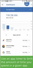  ??  ?? Use an app timer to limit the amount of time you spend in a given app