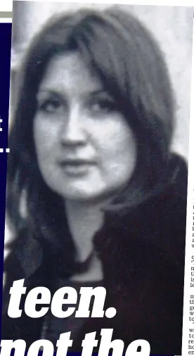  ??  ?? Attack: Jenni as a young woman in the Sixties