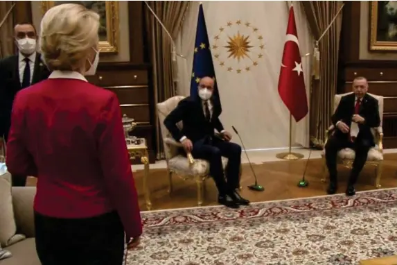  ??  ?? Mario Draghi accused the Turkish president of humiliatin­g Ursula von der Leyen (AFP/Getty)