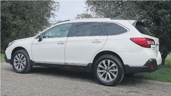  ?? PHOTOS: JIL MCINTOSH/DRIVING.CA ?? The Eyesight Package is available on the Limited versions of the Subaru Outback 3.6R Premier model.