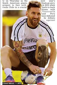  ?? — AFP ?? Lionel Messi.