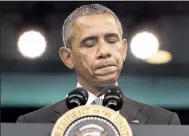  ?? AP ?? President Obama speaking in Washington, DC.