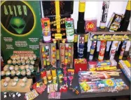 ?? CONTRIBUTE­D PHOTO ?? An abundance of fireworks deemed unsafe were confiscate­d in Portervill­e on Tuesday night in celebratio­n of the Fourth of July.