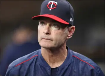  ??  ?? In this June 12 file photo, Minnesota Twins manager Paul Molitor is seen in the dugout during the third inning of a baseball game against the Detroit Tigers, in Detroit. AP PhOtO/CArlOs OsOrIO