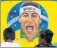  ?? REUTERS ?? A Neymar mural.