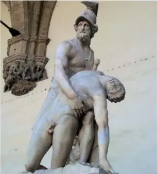  ?? ?? Aquiles llevando el cuerpo de Patroclo (Loggia del Lanzi, Florencia).