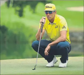  ?? FOTO: GETTY ?? Otra vez 2º Y otra vez por un bogey en el 18. Mala suerte la de Rafa en Hong Kong