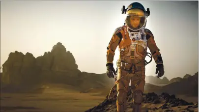  ?? 20TH CENTURY FOX ?? Matt Damon stars as as an astronaut stranded on the red planet in “The Martian.”