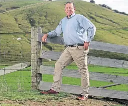  ??  ?? Depression fight: Doug Avery at Grassmere, Marlboroug­h, his farm in New Zealand.