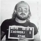  ?? FILE PHOTO ?? This is the 1983 police mug of Edmund Zagorski when he was charged with first degree murder.