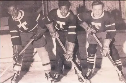 ?? SUBMITTED ?? A presentati­on highlighti­ng Truro’s black hockey history will be held on Tuesday at the Marigold Cultural Centre. The event will touch on more well-known black athletes from Truro, such as Art Dorrington, left, who went on to be the first black hockey...