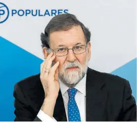  ?? AFP ?? Jefe. Mariano Rajoy, la semana pasada, en una rueda de prensa.