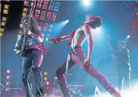  ??  ?? We Will Rock You. May, Mercury y Deacon, según los actores del filme.