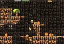  ??  ?? Rocky inner spaces inside caves are populated with strange creatures in this 2D physics-based platformer...