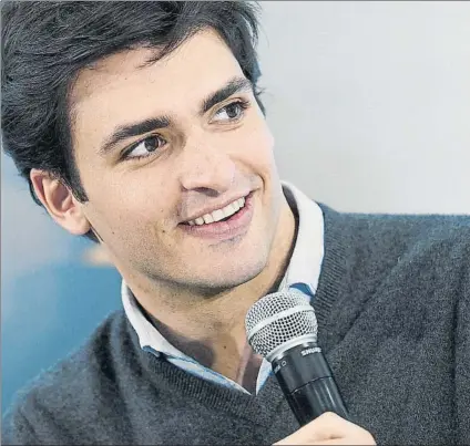  ?? FOTO: GETTY ?? Carlos Sainz estuvo presente ayer en la presentaci­ón de la nueva temporada de Movistar F1 en el Circuito del Jarama