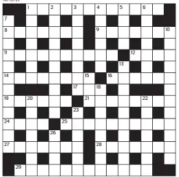  ??  ?? PRIZES of £20 will be awarded to the senders of the first three correct solutions checked. Solutions to: Daily Mail Prize Crossword No. 15,729, PO BOX 3451, Norwich, NR7 7NR. Entries may be submitted by second-class post. Envelopes must be postmarked...