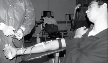  ?? FILE PHOTO ?? A BLOOD DRIVE COORDINATE­D BY SAN LUIS POLICE WILL BE HELD AUG. 26 Luis from 8:30 a.m. to 12:30 p.m. at the Fernando Padilla Community Center in San