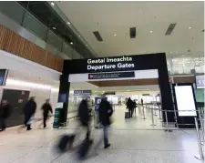  ??  ?? Dublin Airport handled almost two million passengers in January