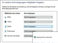  ??  ?? Bibliothek­en sollten Sie nicht im Heimnetz zur Verfügung stellen, denn diese haben standardmä­ßig Schreibrec­hte.