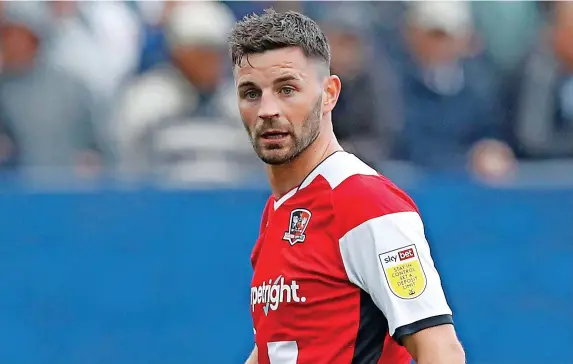  ?? Steve Bond/Pinnacle ?? Irish striker Padraig Amond has had a huge influence at Exeter City since arriving on loan from Newport County, despite his lack of game time