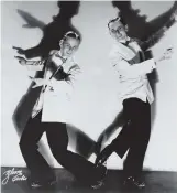  ??  ?? Bob Fosse and Charles Grass performing as the Riff Brothers, 1943