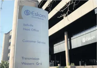  ?? Supplied ?? A file picture of Eskom premises in Cape Town. The writer argues that what the national power utility needs, is stability. |