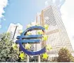  ??  ?? The ECB will lend pounds to euro area banks if needed