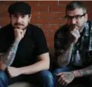  ??  ?? Jordan Hastings, left, and Dallas Green of Alexisonfi­re will play the Sound Academy in December.